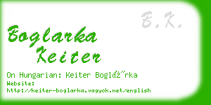 boglarka keiter business card